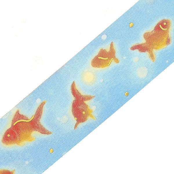 BGM 透明テープ BM-CLN019 夏限定　金魚のゆらめき｜金魚 夏 透明マステ 手帳デコ