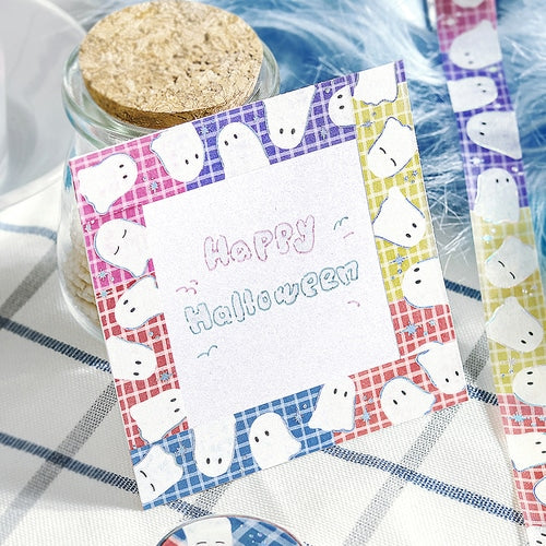 BGMマスキングテープ BM-LGCA131 カラフルおばけ