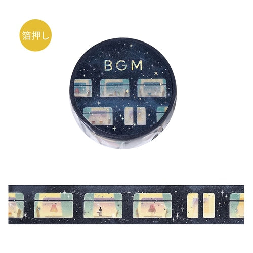 BGMマスキングテープ BM-LGCA141 星の中の寝台列車