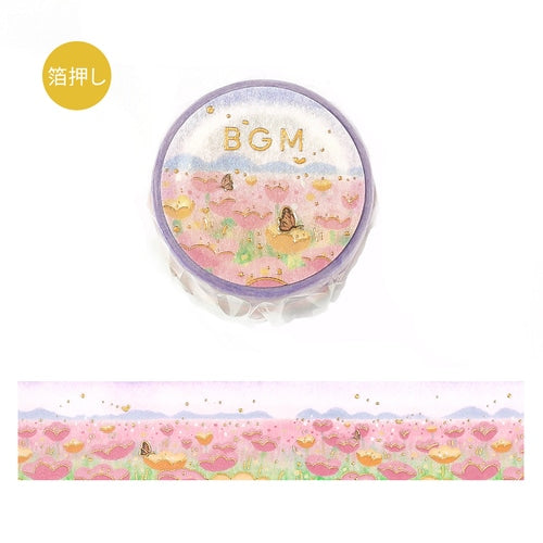 BGM マスキングテープ BM-SDG068 夢幻の景色 花の園｜手帳 花 パステル かわいい コラージュ