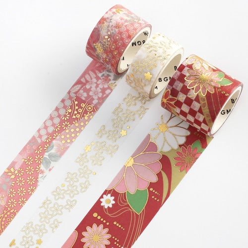 BGMマスキングテープ BM-SET001 和装の彩り・紅華
