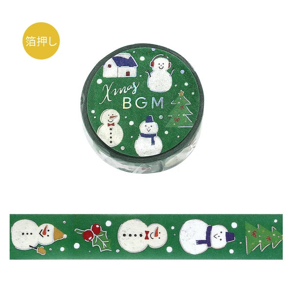 BGMマスキングテープ BM-SPLM054 2025年クリスマス限定 Snowman