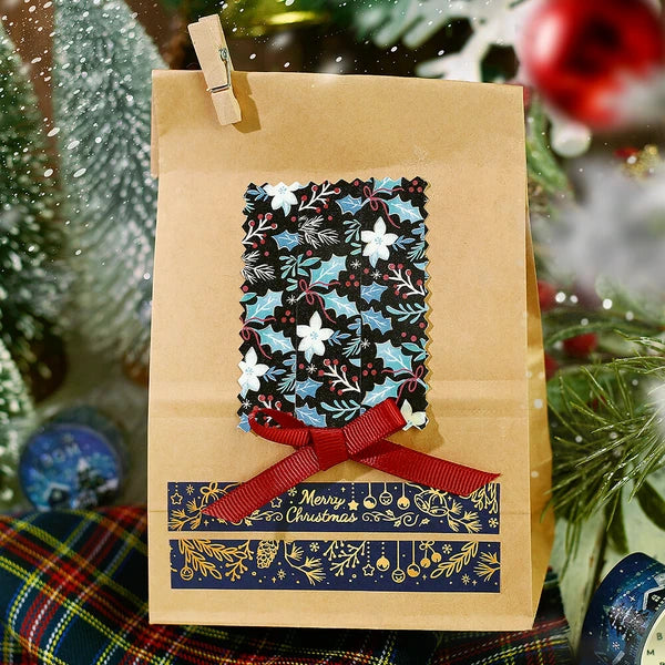 BGMマスキングテープ BM-SPLM063 2025年クリスマス限定 ヒイラギと花