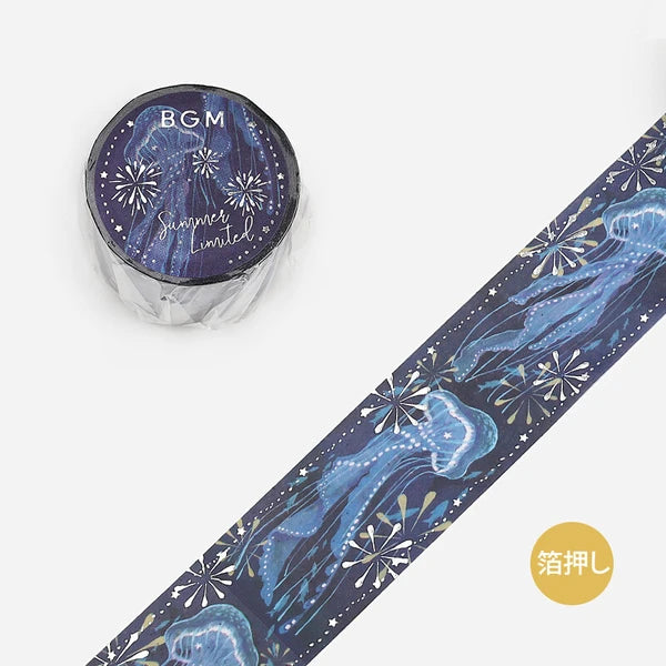 BGMマスキングテープ BM-SPLN037 夏限定・深海の花火