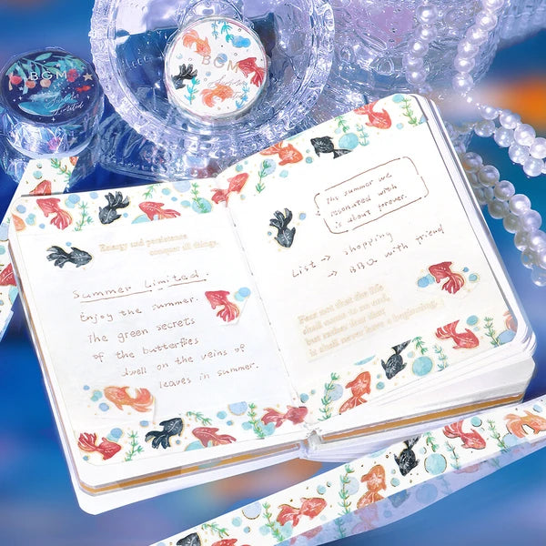 BGMマスキングテープ BM-SPLN051 夏限定・金魚