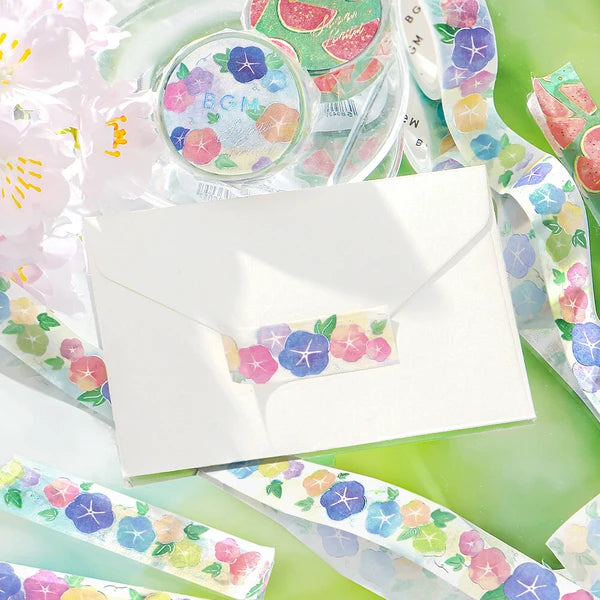 BGMマスキングテープ BM-SPLN053 夏限定・朝顔