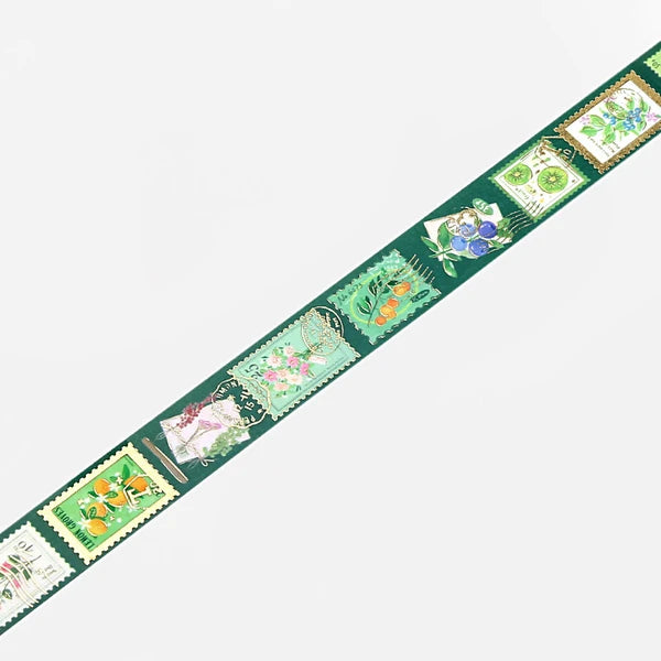 BGMマスキングテープ BM-SPPO004 ポストオフィス・植物グリーン