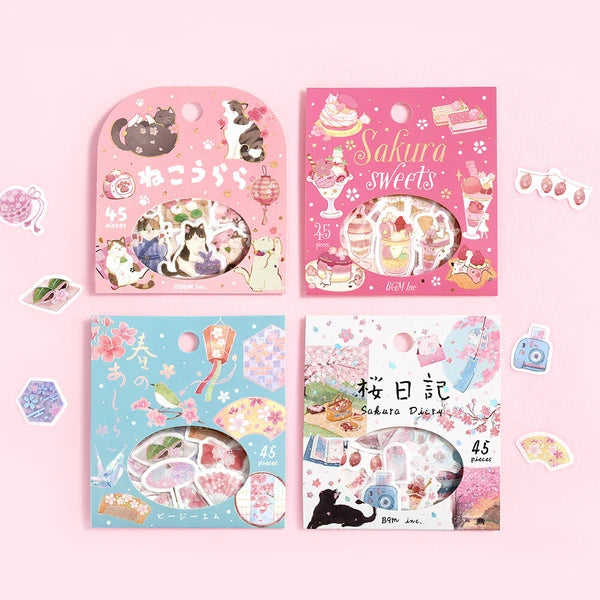 BGMフレークシール BS-FGSA010 桜限定・桜sweets
