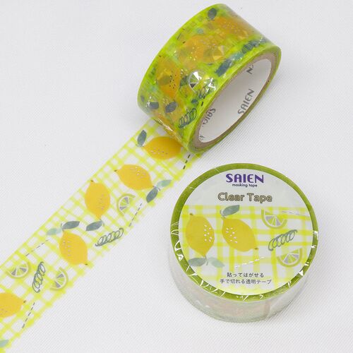 クリアマスキングテープ【SAIEN】SEAZON 金箔　HR-1005 レモン