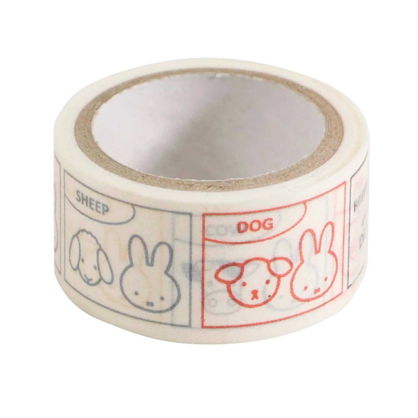 クツワ マスキングテープ MF879B ミッフィー＆アニマルズ B