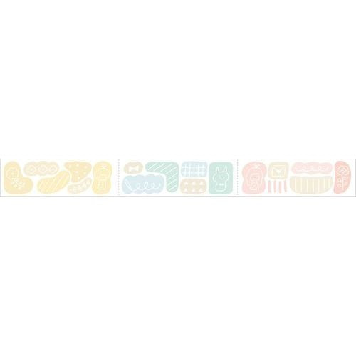 マークス 水性ペンで書けるマスキングテープ ミシン目入り MST-FA33-C mizutama手帳デコ タイトル用・ぐにゃぐにゃ