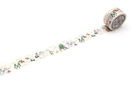 mt マスキングテープ MTCMAS133 mtクリスマス2022　活字クリスマス｜クリスマス 活字 コラージュ 手帳 レトロ