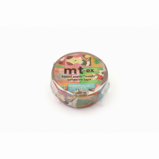 mt マスキングテープ MTEX1P250 mt ex 動物×スポーツ
