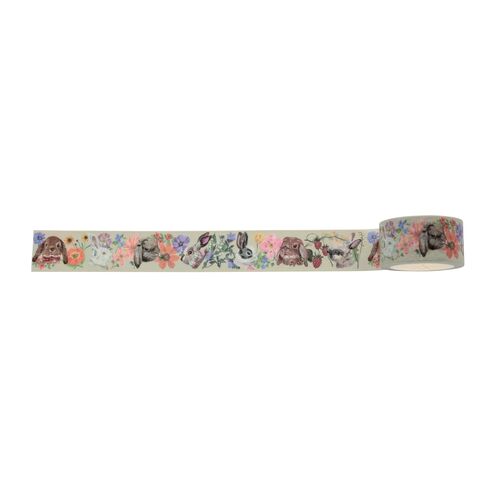 Masking Tape NL459 Nathalie Lete Rabbit 2.5cm×10m