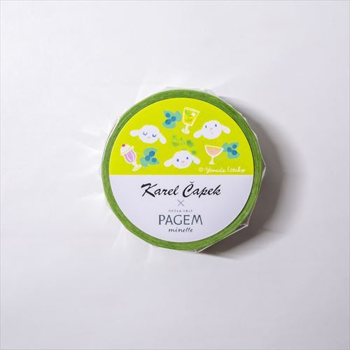 ペイジェム・ミネット マスキングテープ PMM1131 カレルチャペック・グリーン