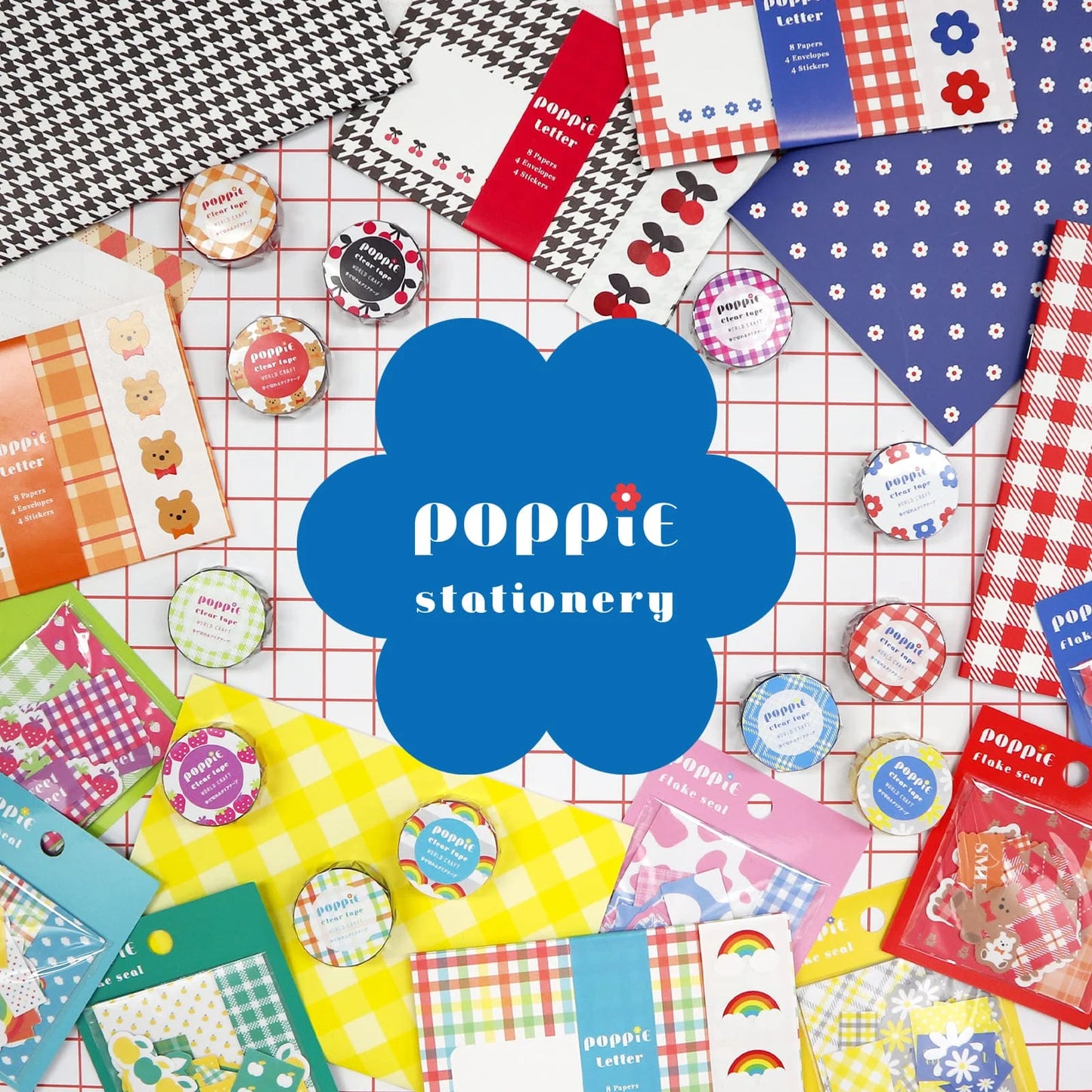 ワールドクラフト クリアマスキングテープ POP-CT15-003 【POPPiE クリアテープ】 Bear