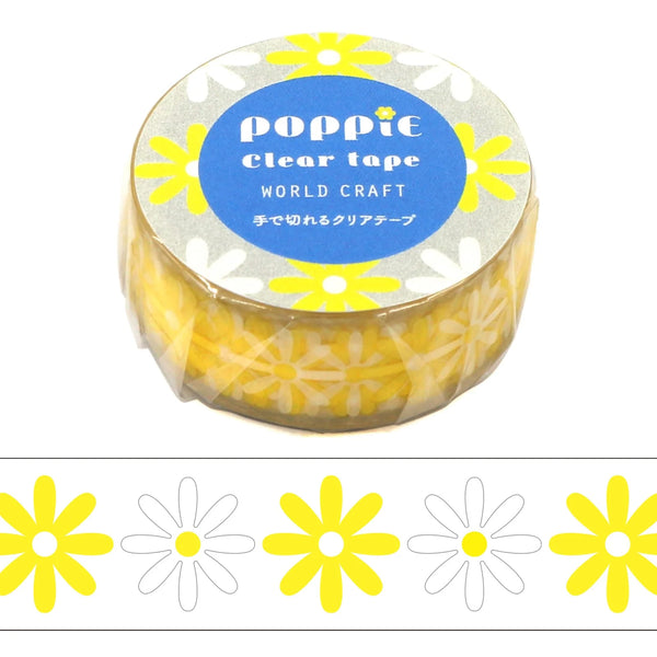 ワールドクラフト【POPPiE クリアテープ】POP-CT15-009 Daisy