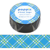 ワールドクラフト【POPPiE クリアテープ】POP-CT15-010 Blue