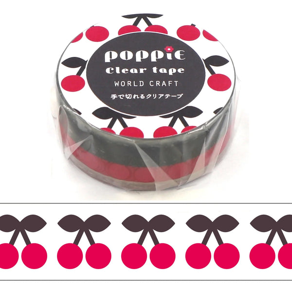 ワールドクラフト【POPPiE クリアテープ】POP-CT15-011 Cherry