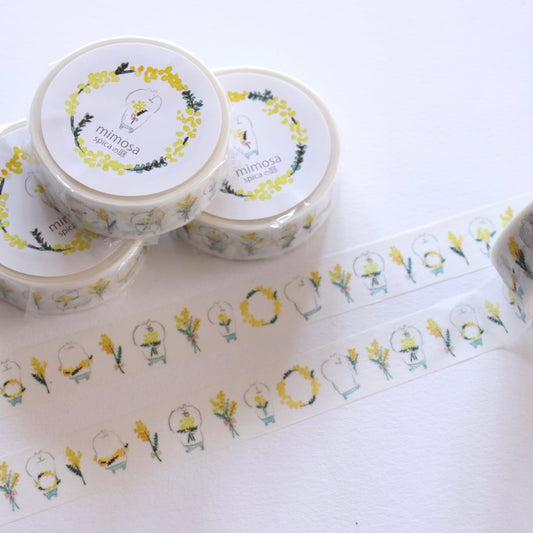 spicaの庭 マスキングテープ SM3 muuちゃんシリーズ mimosa 15mm×7m