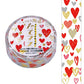 ワールドクラフト マスキングテープ TMKR-001 キラキラ光るたてマス 15mm×5m Hearts