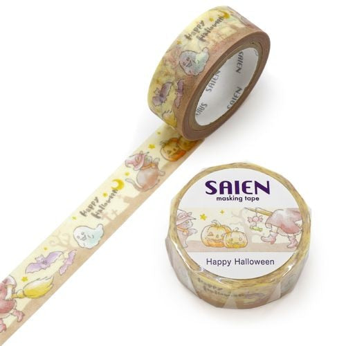 SAIEN 15mm×7m巻き ハロウィン UR-0214 ハッピーハロウィン