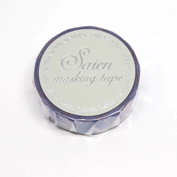 SAIEN マスキングテープ UR3021 雫　銀箔 15mm×7m巻き