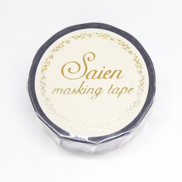 SAIEN マスキングテープ UR3058 Classical rabbit　金箔 15mm×7m巻き