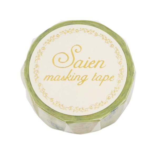 SAIEN マスキングテープ UR3089 たんぽぽ　金箔 15mm×7m巻き