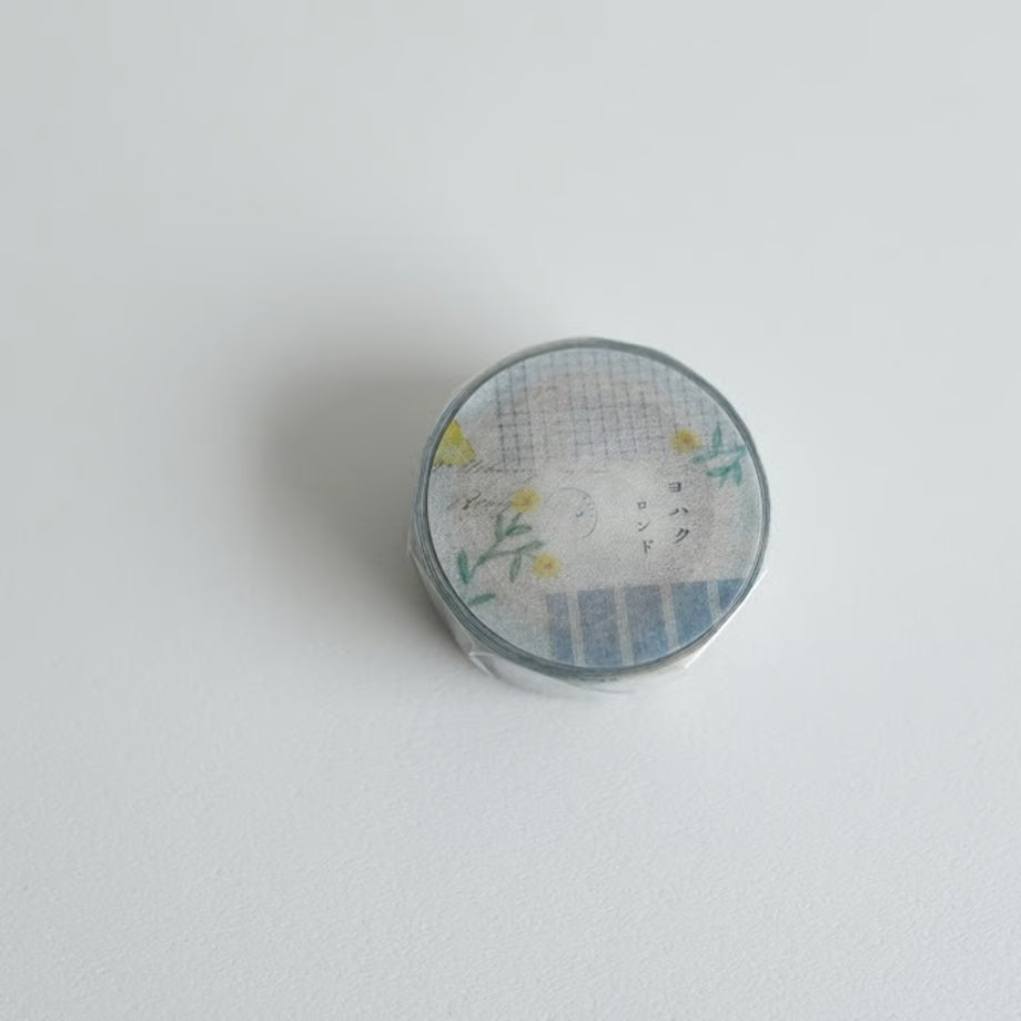 ヨハク マスキングテープ YC-023 CHECK&STRIPE 冬の贈り物 ロンド