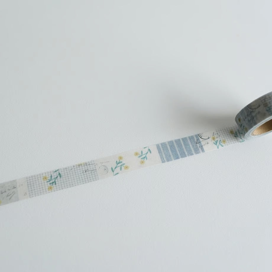 ヨハク マスキングテープ YC-023 CHECK&STRIPE 冬の贈り物 ロンド