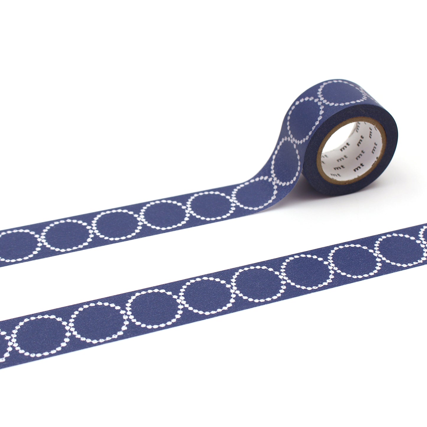 mt マスキングテープ MTMINA21 mt×ミナペルホネン tambourine petit・navy｜ミナペルホネン 幾何学 ネイビー かわいい