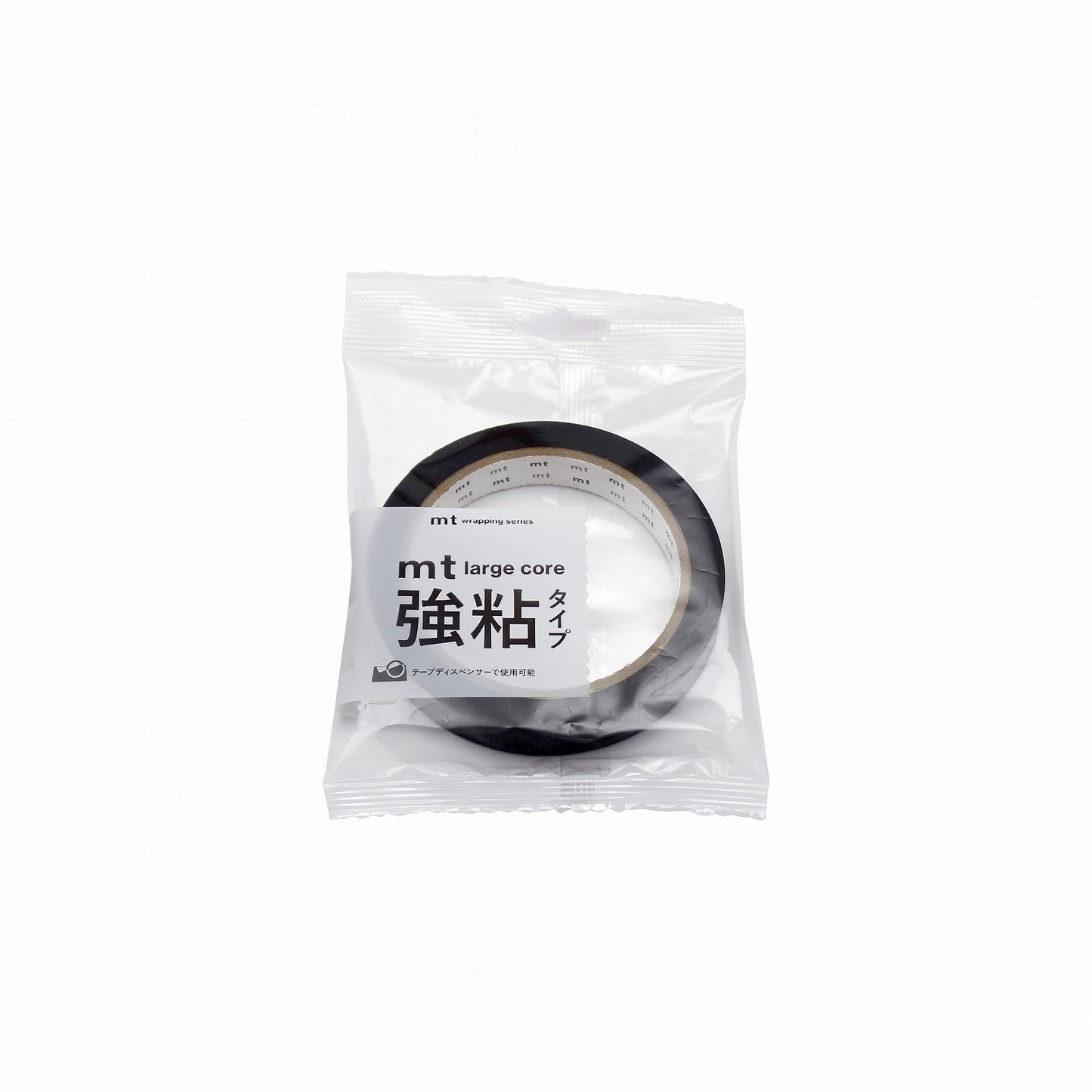mt マスキングテープ MT01L067 mt large core 和紙 ブラック 強粘着｜黒 無地 シンプル 強粘着 和紙