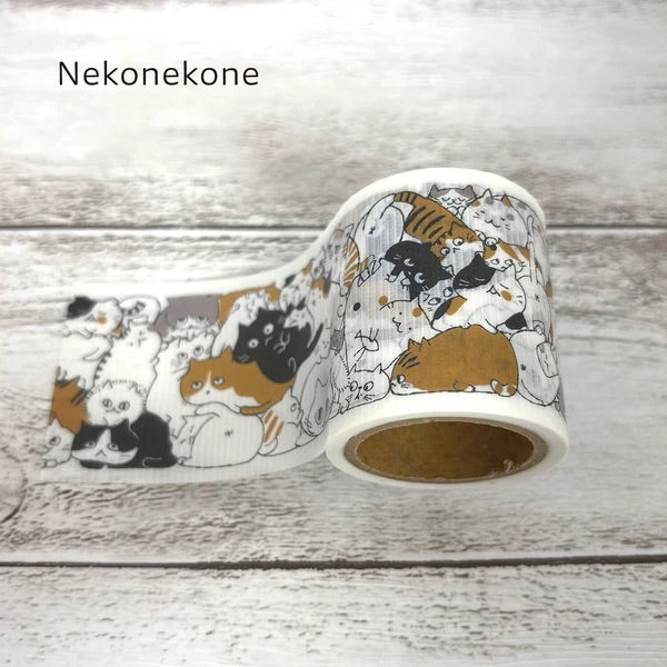 シール堂 養生テープ ks-yj-10004 YOJO TAPE　Nekonekone｜猫 手帳デコ かわいい ナチュラル