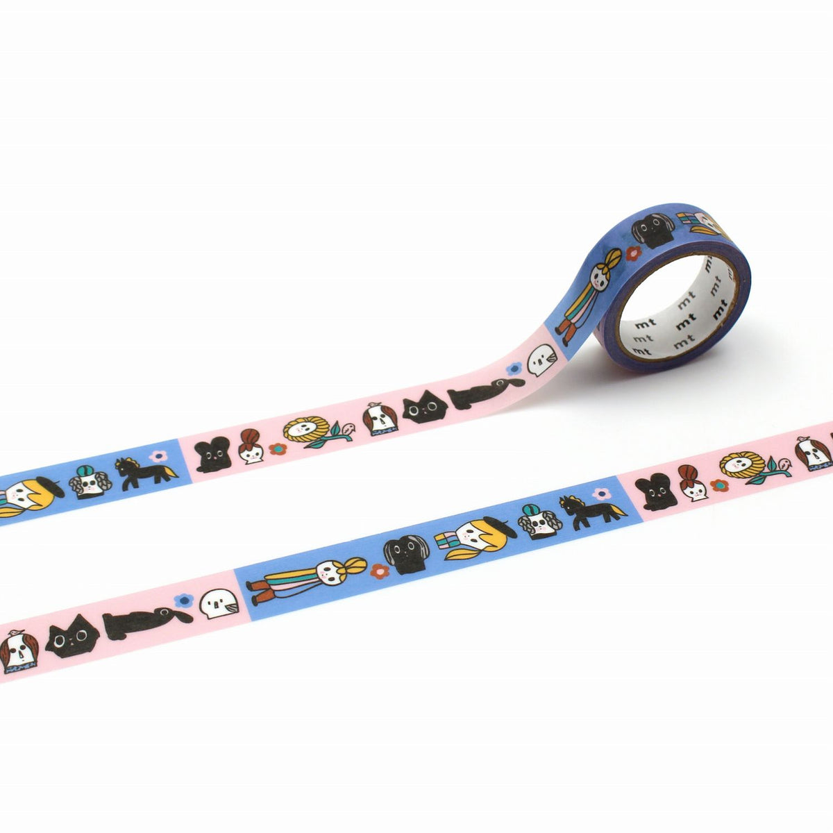 mt マスキングテープ MTJENI02 mt イェンニ・トゥオミネン Karkelot｜猫 かわいい イラスト 北欧 手帳