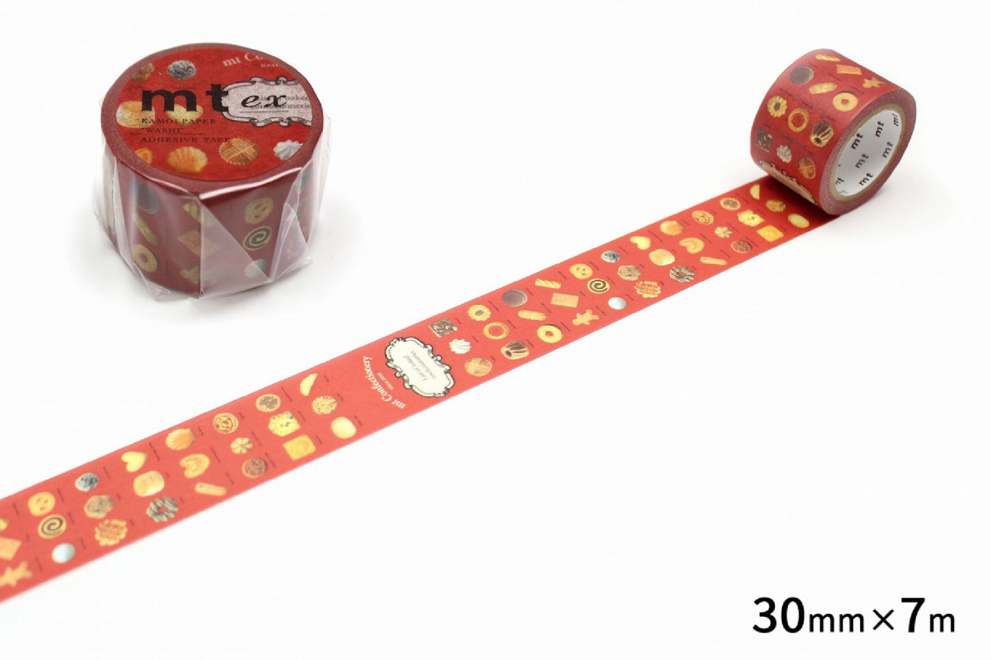 mt マスキングテープ MTEX1P117R mt ex 焼き菓子R｜手帳 コラージュ スイーツ レトロ かわいい