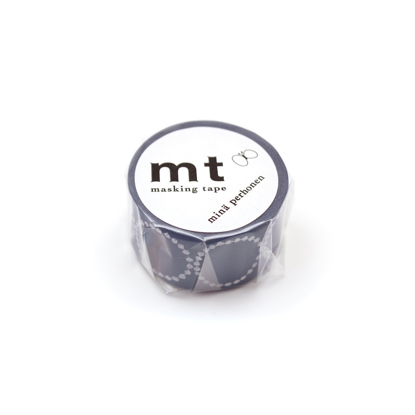 mt マスキングテープ MTMINA21 mt×ミナペルホネン tambourine petit・navy｜ミナペルホネン 幾何学 ネイビー かわいい