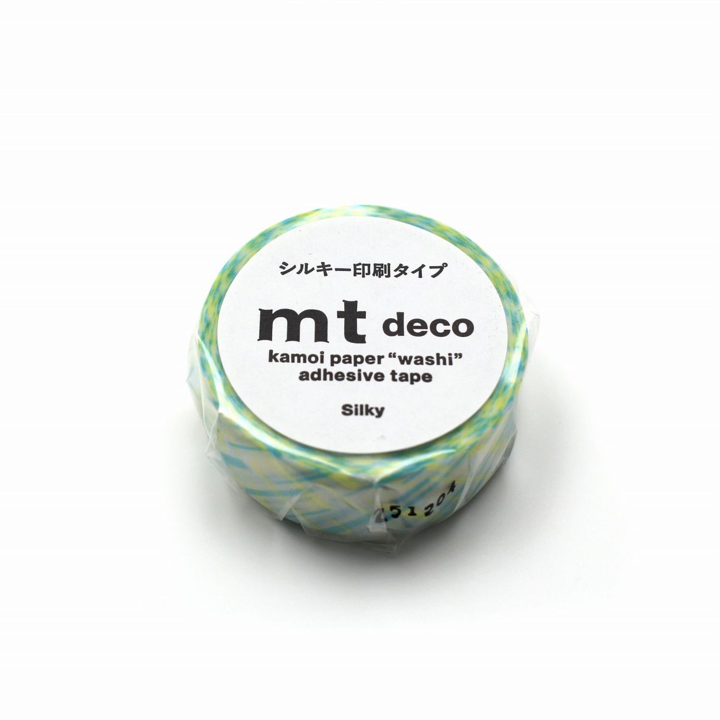 mt マスキングテープ MT01D613 mt 1P シルキー ランダムクロス｜手帳 デコ 幾何学模様 マルチカラー 水色