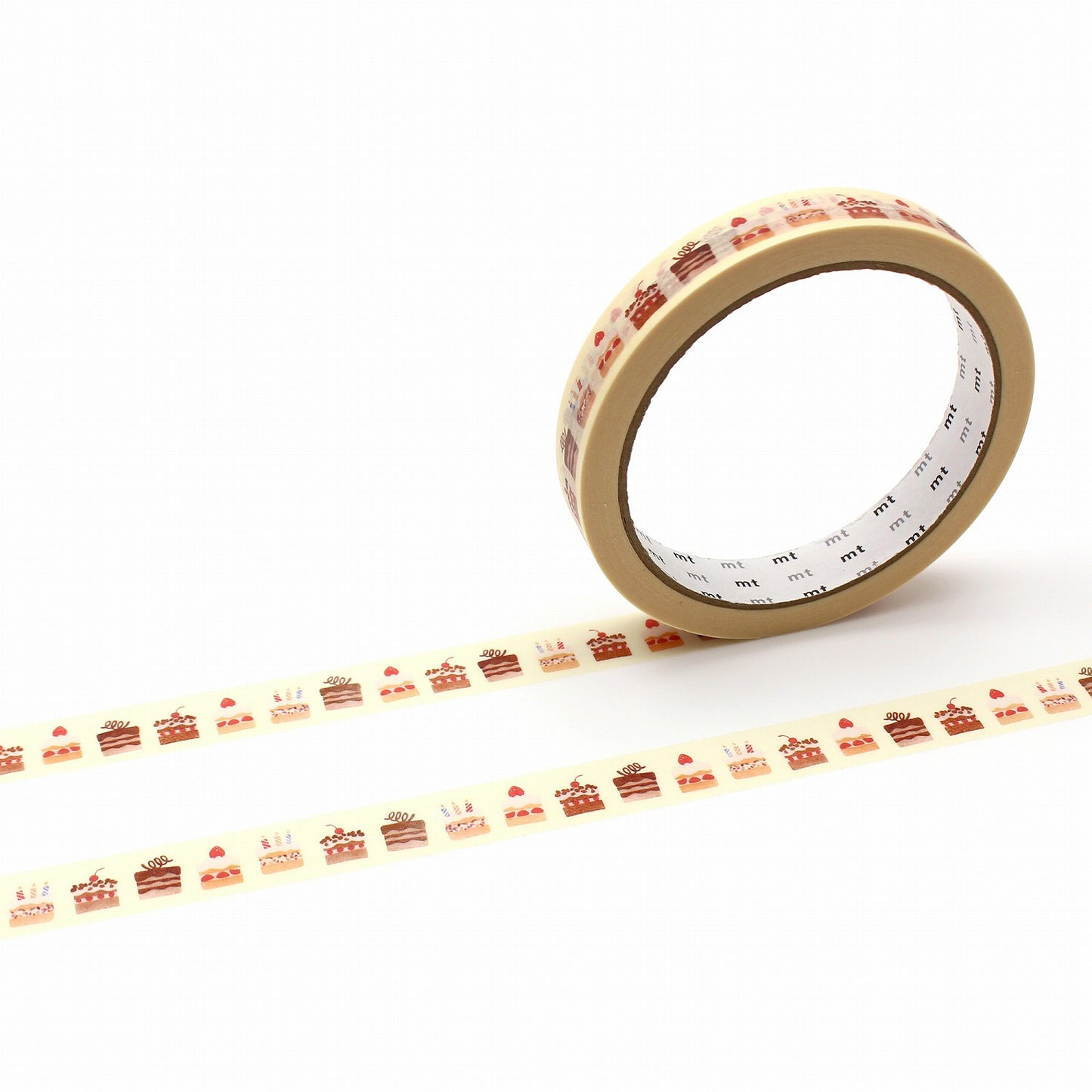mt マスキングテープ MT01L089 mt large core ケーキ 強粘着｜手帳 コラージュ スイーツ かわいい レトロ