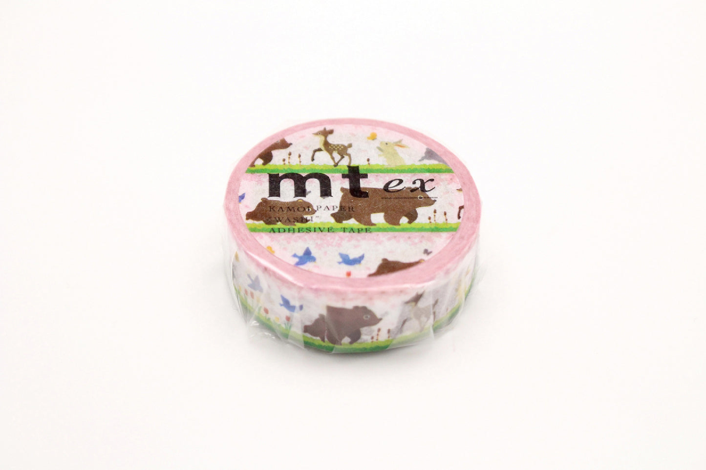 mt マスキングテープ MTEX1P162 mt ex 冬眠から目覚めた動物たち｜動物 春 かわいい 手帳デコ コラージュ