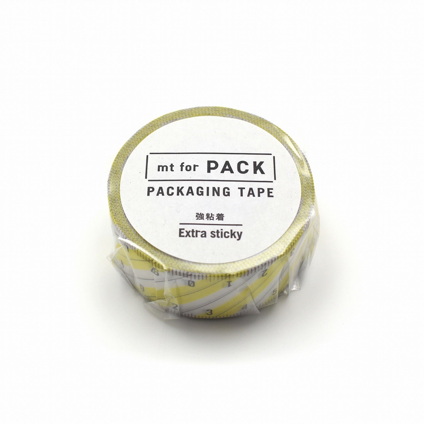 mt 梱包テープ MTPACK21 mt for PACK ストライプ定規｜マスキングテープ 定規 黄色 ストライプ コラージュ