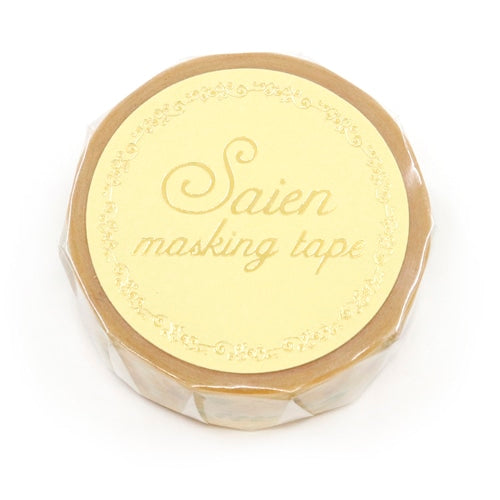カミイソ産商 箔押しマスキングテープ UR-3301 【SAIEN 箔シリーズ】ひまわり｜ひまわり 箔押し 花柄 手帳 レトロ