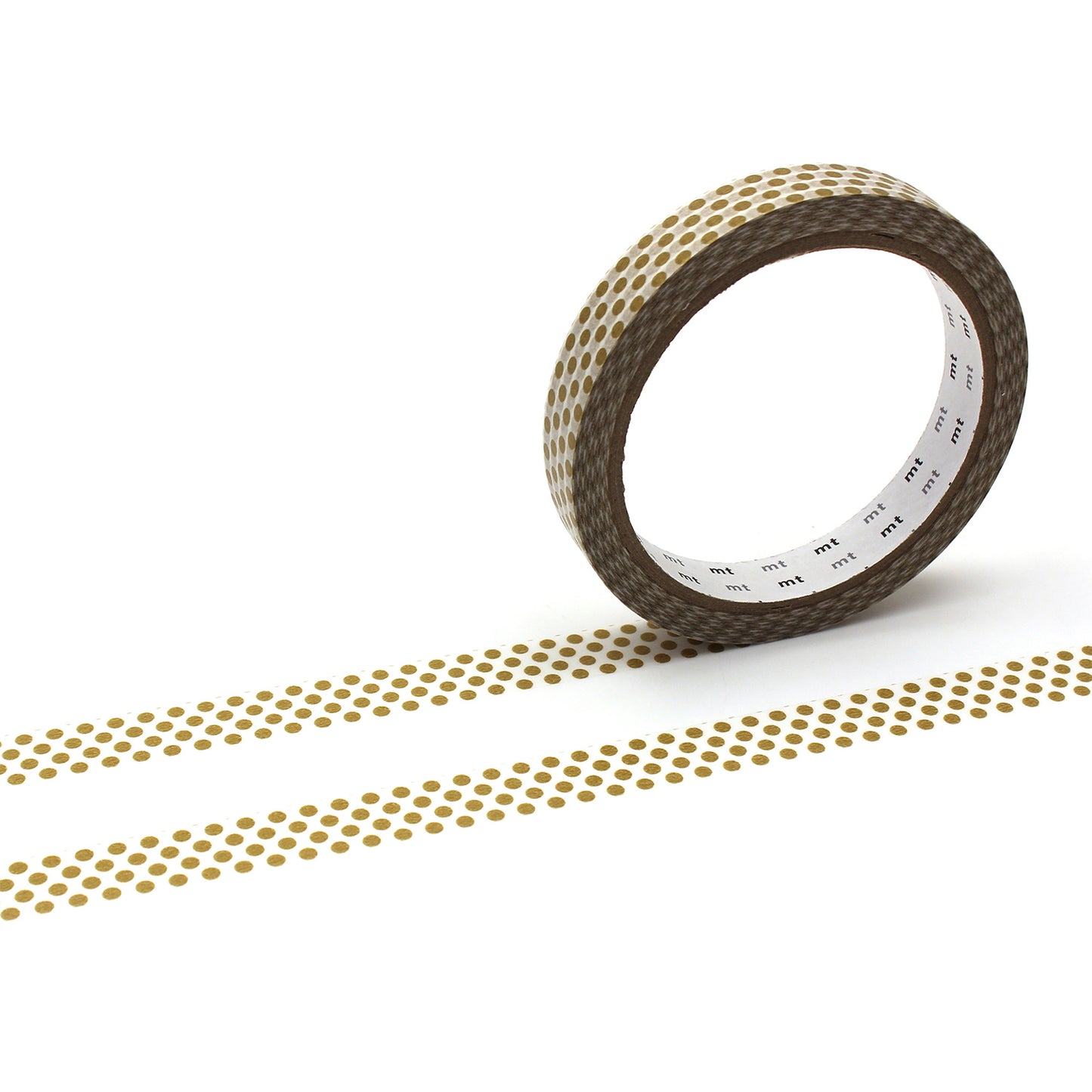 mt マスキングテープ MT01L073 mt large core ドット・金 強粘着｜ドット 金 手帳 コラージュ シンプル