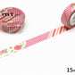 mt マスキングテープ MTEX1P54R mt ex Flower red R｜手帳 コラージュ 花柄 ピンク かわいい