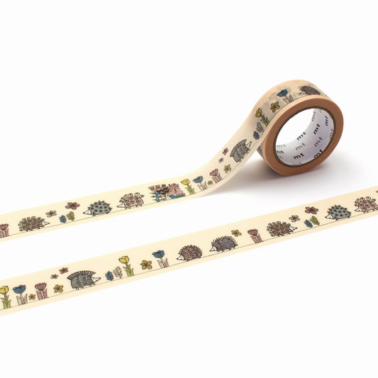 mt マスキングテープ MTLISA20 mt Lisa Larson はりねずみガーデン｜手帳 コラージュ ボタニカル かわいい 北欧