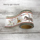 シール堂 養生テープ ks-yj-10003 YOJO TAPE Merry-go-round｜メリーゴーラウンド 動物 レトロ かわいい