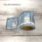 シール堂 養生テープ ks-yj-10007 YOJO TAPE　POLAR ANIMALS｜北極動物 ホッキョクグマ セリフ かわいい 手帳