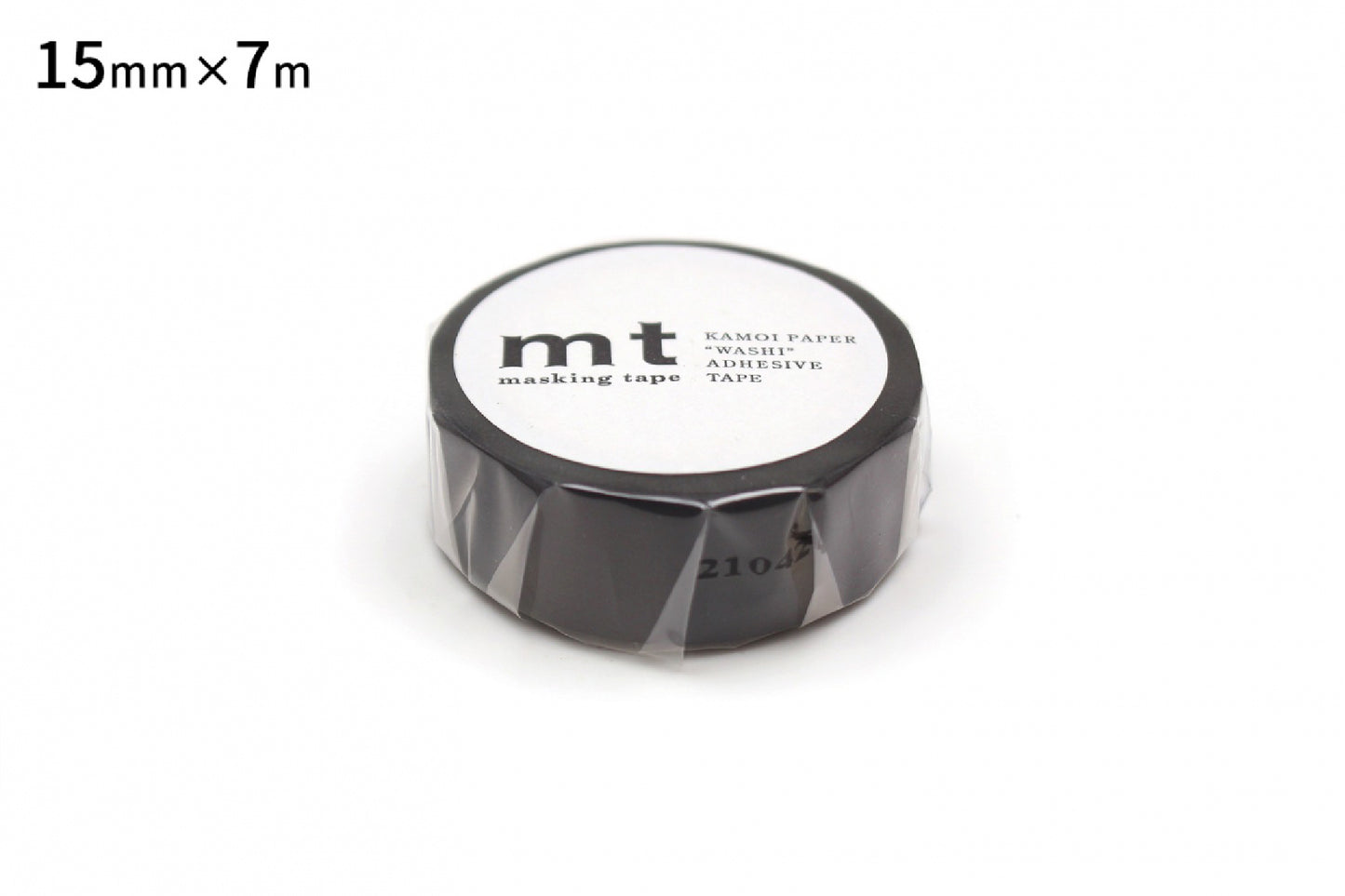 mt マスキングテープ MT01P207R mt 1P マットブラック｜マスキングテープ 黒 無地 シンプル 手帳
