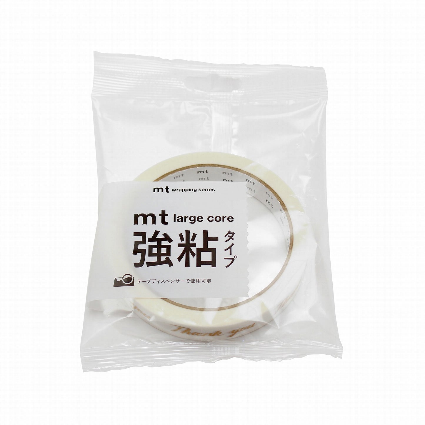 mt マスキングテープ MT01L091 mt large core Thank you・金 強粘着｜Thank you ラッピング 手紙 ギフト 感謝