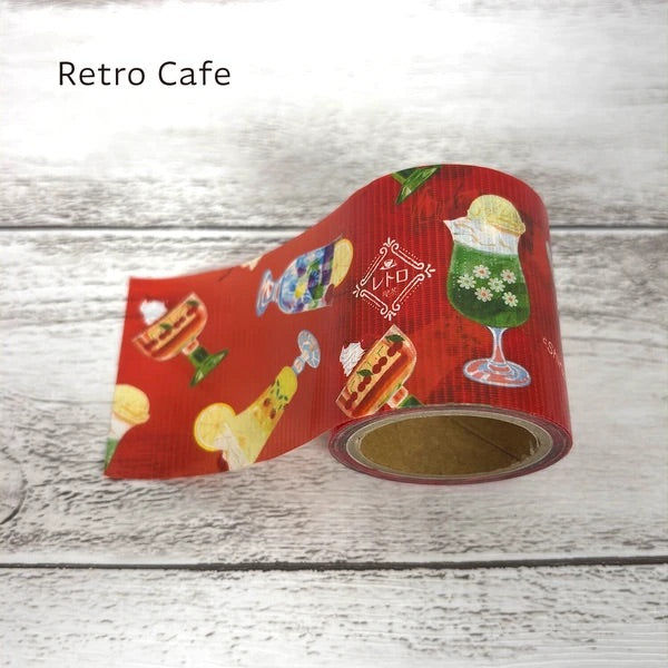 シール堂 養生テープ ks-yj-10005 YOJO TAPE　Retro Café｜レトロ カフェ 手帳 コラージュ かわいい